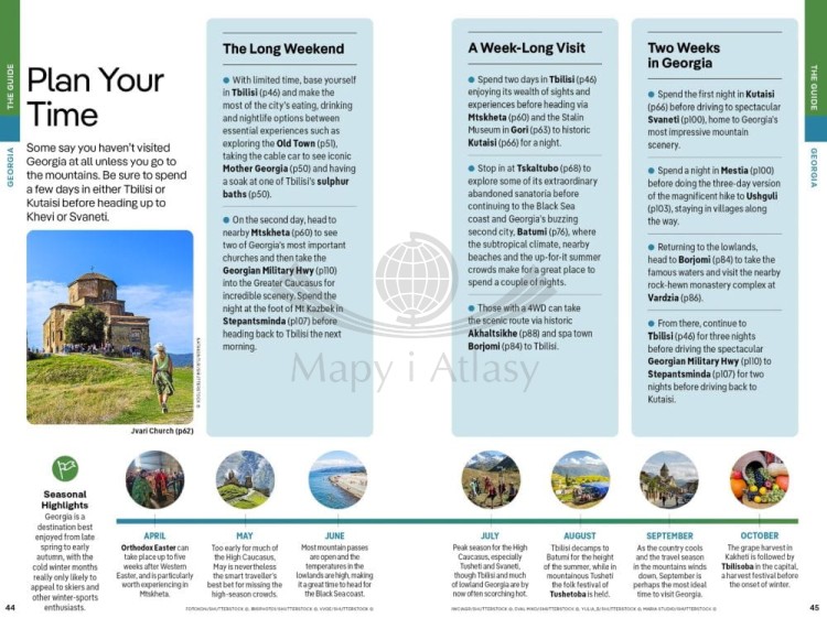 Gruzja, Armenia & Azerbejdżan. Przewodnik wydawnictwa Lonely Planet. Przykładowe strony 6