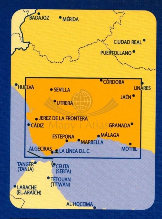Andaluzja: Costa del Sol 1:200 000. Mapa samochodowo-turystyczna wydawnictwa Kümmerly+Frey. Zasięg