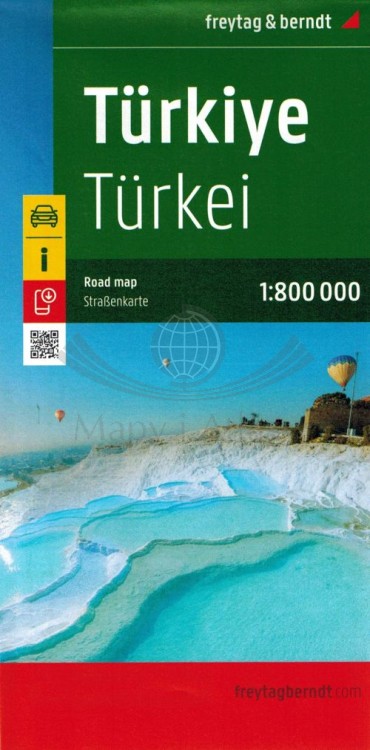 Turcja 1:800 000. Mapa samochodowa wydawnictwa Freytag &amp; Berndt. Okładka