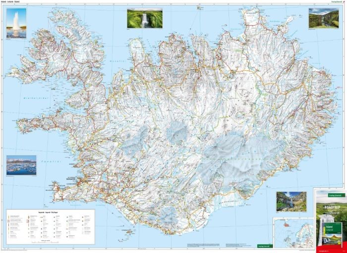 Islandia 1:400 000. Mapa samochodowo-turystyczna wydawnictwa Freytag Berndt. Pierwsza strona
