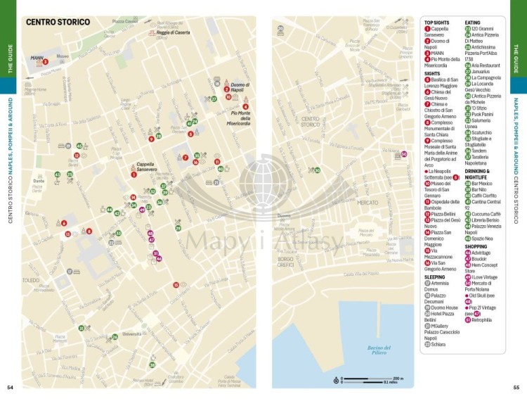 Neapol, Pompeje i Wybrzeże Amalfitańskie / Naples, Pompeii & the Amalfi Coast. Przewodnik wydawnictwa Lonely Planet. Przykładowe strony 5