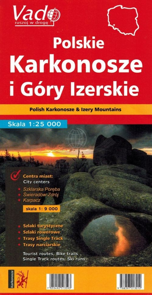 Polskie Karkonosze i Góry Izerskie 1:25 000. Mapa turystyczna. Libra