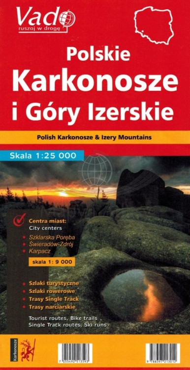 Polskie Karkonosze i Góry Izerskie 1:25 000. Mapa turystyczna wydawnictwa Libra. Okładka