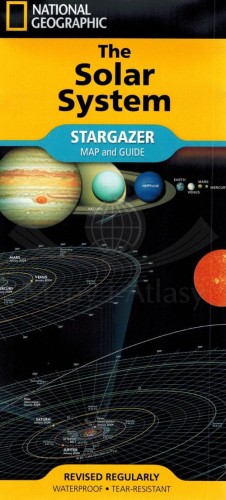 Układ Słoneczny/ The Solar System. Wodoodporna mapa wydawnictwa National Geographic. Okładka