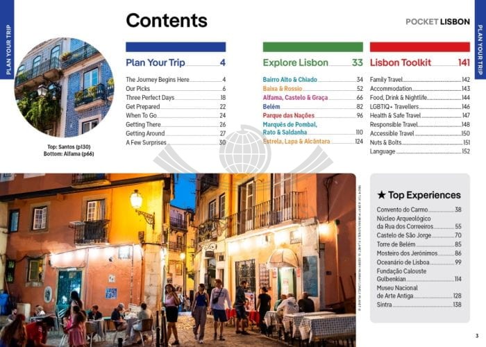 Lizbona / Lisbon. Przewodnik Pocket z mapą wydawnictwa Lonely Planet. Spis treści