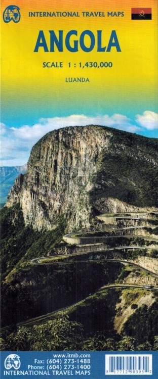 Angola 1:1 430 000. Mapa samochodowo-turystyczna wydawnictwa ITMB. Okładka