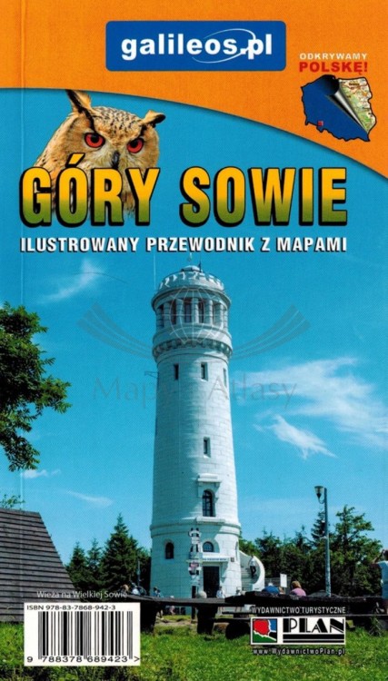 Góry Sowie. Ilustrowany przewodnik z mapami wydawnictwa Galileos. Okładka