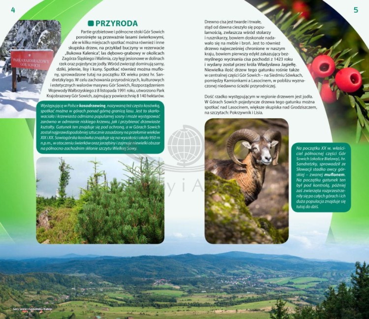 Góry Sowie. Ilustrowany przewodnik z mapami wydawnictwa Galileos. Przykładowe strony 1
