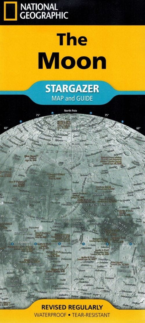 Księżyc/ The Moon. Wodoodporna mapa. National Geographic