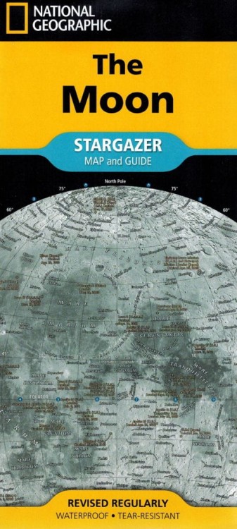 Księżyc/ The Moon. Wodoodporna mapa wydawnictwa National Geographic. Okładka