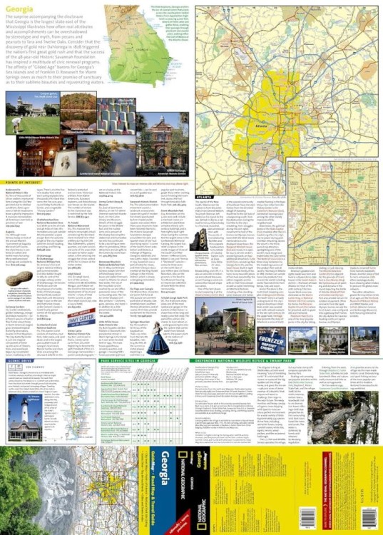 Gruzja. Wodoodporna mapa samochodowo-turystyczna wydawnictwa National Geographic. Pierwsza strona