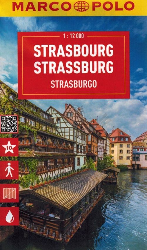 Strasburg 1:12 000. Wodoodporna mapa / Plan miasta. Marco Polo