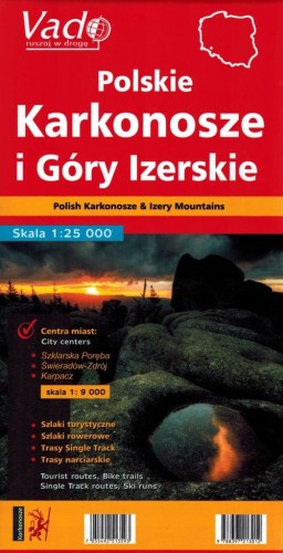 Polskie Karkonosze i Góry Izerskie 1:25 000. Mapa turystyczna wydawnictwa Libra. Okładka