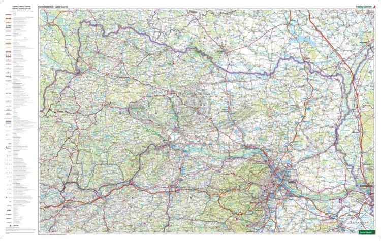 Dolna Austria 1:150 000. Mapa samochodowo-turystyczna /11/ wydawnictwa Freytag & Berndt. Strona pierwsza