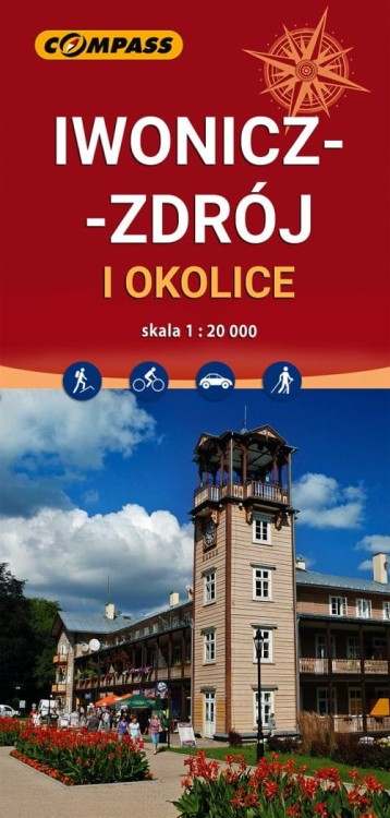 Iwonicz-Zdrój, Rymanów-Zdrój oraz okolice. Mapa turystyczna / Plan miasta wydawnictwa Compass. Okładka