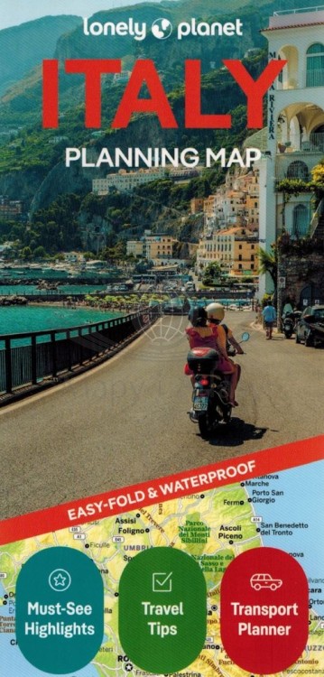 Włochy / Italy. Wodoodporna mapa samochodowo-turystyczna. Planning map wydawnictwa Lonely Planet