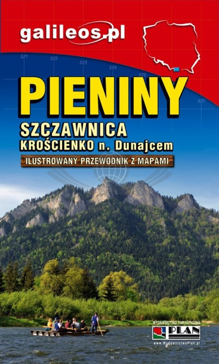 Pieniny, Szczawnica, Krościenko nad Dunajcem. Ilustrowany przewodnik z mapami wydawnictwa Galileos. Okładka