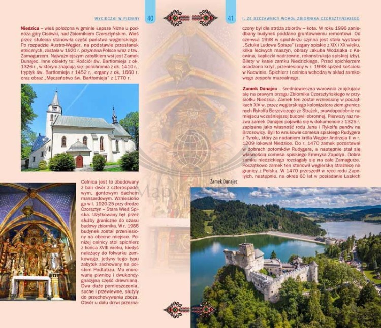 Pieniny, Szczawnica, Krościenko nad Dunajcem. Ilustrowany przewodnik z mapami wydawnictwa Galileos. Przykładowe strony 1