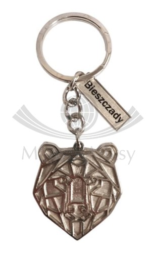 Bieszczady - niedźwiedź. Breloczek metalowy