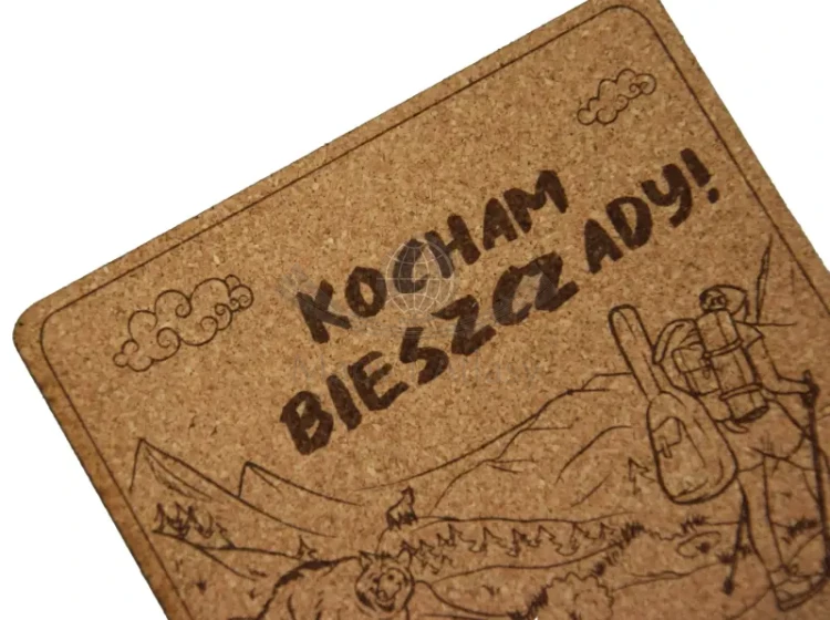 Kocham Bieszczady. Zestaw: 4 x podkładka pod kubek