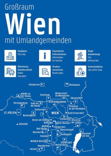 Wiedeń. Atlas miasta / Wien Großraum Städteatlas wydawnictwa Freytag & Berndt. Okładka - tył