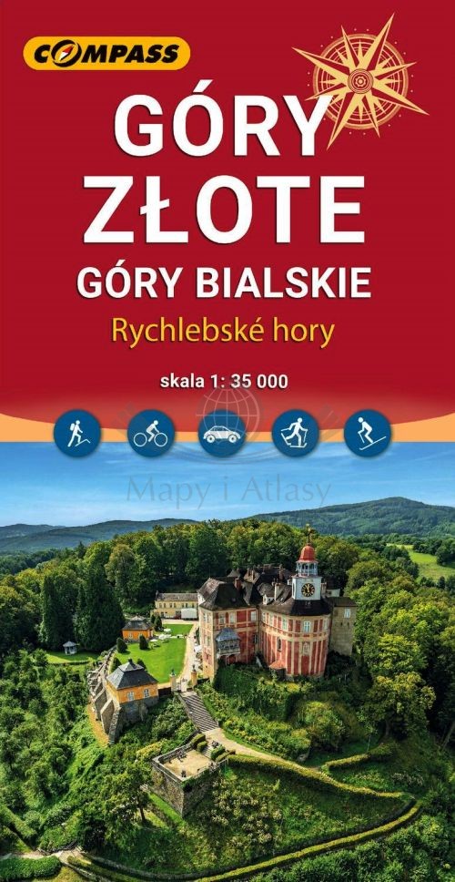 Góry Złote, góry Bialskie / Rychlebske hory. Mapa turystyczna. Wyd. 2025. Compass