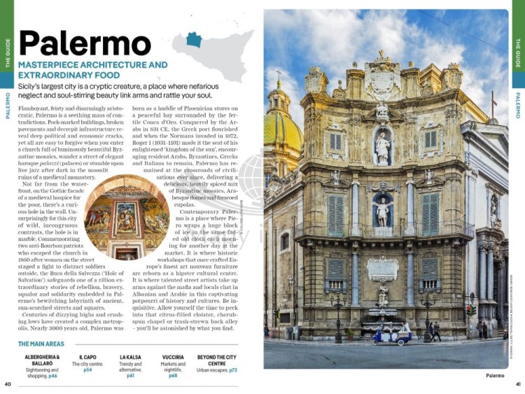 Sycylia / Sicily. Przewodnik wydawnictwa Lonely Planet. Przykładowe strony 4