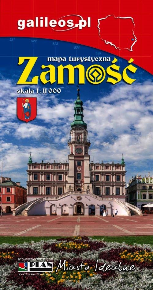 Zamość 1:11 000. Plan miasta / Mapa turystyczna. Wyd. 2025. Galileos