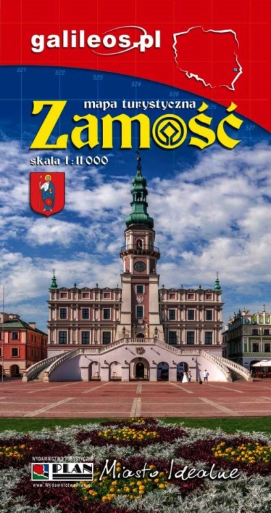 Zamość 1:11 000. Plan miasta / Mapa turystyczna wydawnictwa Galileos. Okładka