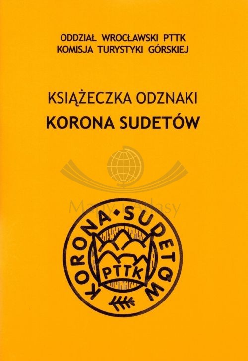 Książeczka odznaki "Korona Sudetów". Okładka