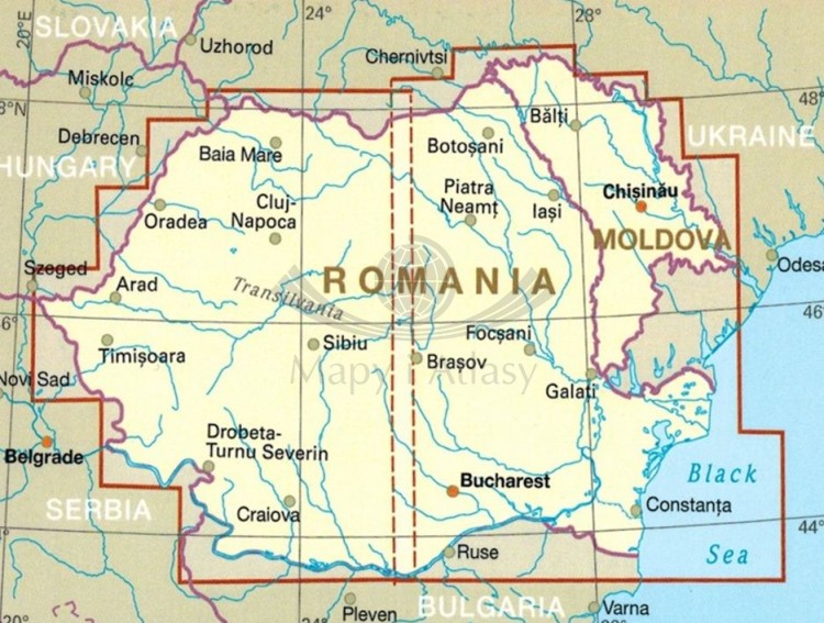 Rumunia i Mołdawia 1:600 000. Wodoodporna mapa samochodowo-turystyczna wydawnictwa Reise Know-How. Zasięg