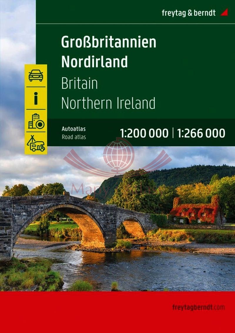 Wielka Brytania i Irlandia Północna. Atlas samochodowy. Wyd. 2025. Freytag & Berndt