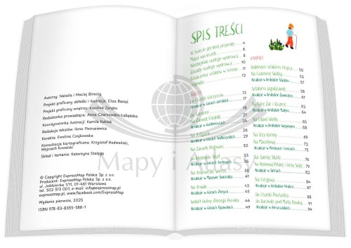 Górskie szlaki. Przewodnik dla dzieci wydawnictwa ExpressMap. Spis treści