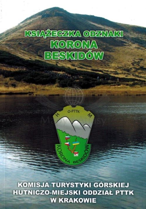Książeczka odznaki "Korona Beskidów" wydawnictwa PTTK Kraków. Okładka