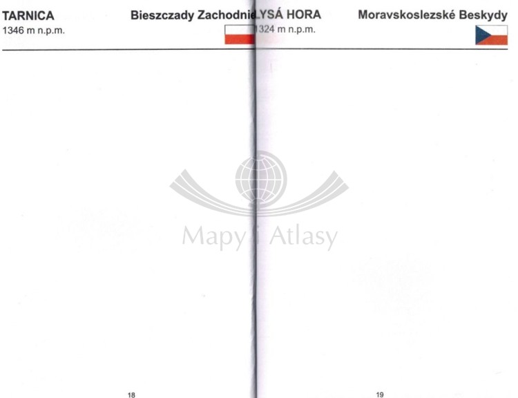Książeczka odznaki "Korona Beskidów" wydawnictwa PTTK Kraków. Tabela potwierdzeń - przykładowy fragment