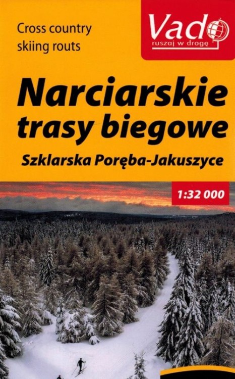 Szklarska Poręba - Jakuszyce. Laminowana mapa narciarskich tras biegowych wydawnictwa Libra. Okładka