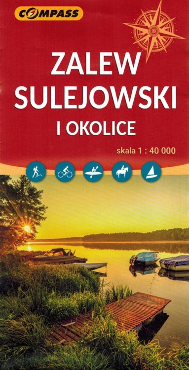 Zalew Sulejowski i okolice 1:40 000. Mapa turystyczna wydawnictwa Compass. Okładka