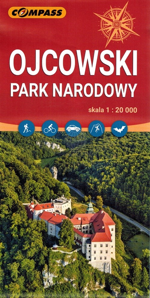 Ojcowski Park Narodowy / Ojców 1:20 000. Mapa turystyczna. Wyd. 2025. Compass