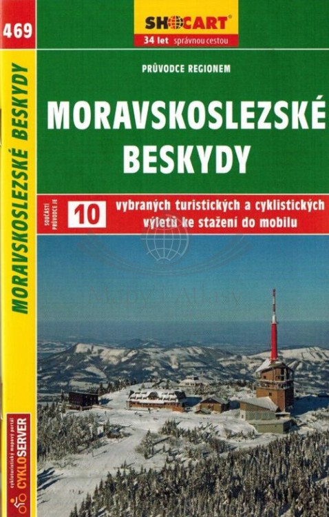 Beskid Śląsko-Morawski / Moravskoslezske Beskydy. Mapa turystyczna 469 + Miniprzewodnik wydawnictwa Shocart. Miniprzewodnik - okładka