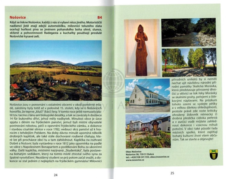 Beskid Śląsko-Morawski / Moravskoslezske Beskydy. Mapa turystyczna 469 + Miniprzewodnik wydawnictwa Shocart. Miniprzewodnik - przykładowe strony