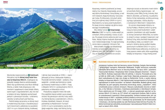 Tatry Wysokie. Przewodnik trek&travel wydawnictwa Bezdroża. Przykładowe strony 2