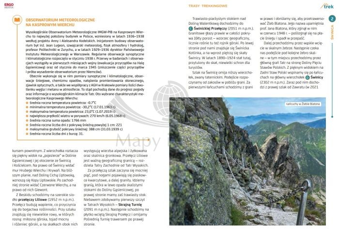Tatry Wysokie. Przewodnik trek&travel wydawnictwa Bezdroża. Przykładowe strony 3