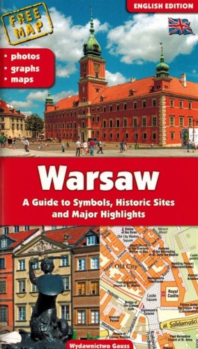 Warszawa / Warsaw. Przewodnik + mapa wydawnictwa Gauss. Okładka