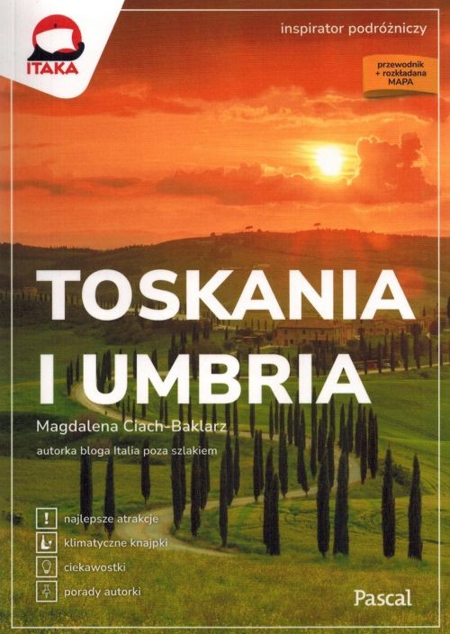 Toskania i Umbria. Inspirator Podróżniczy. Przewodnik + mapa wydawnictwa Pascal. Okładka