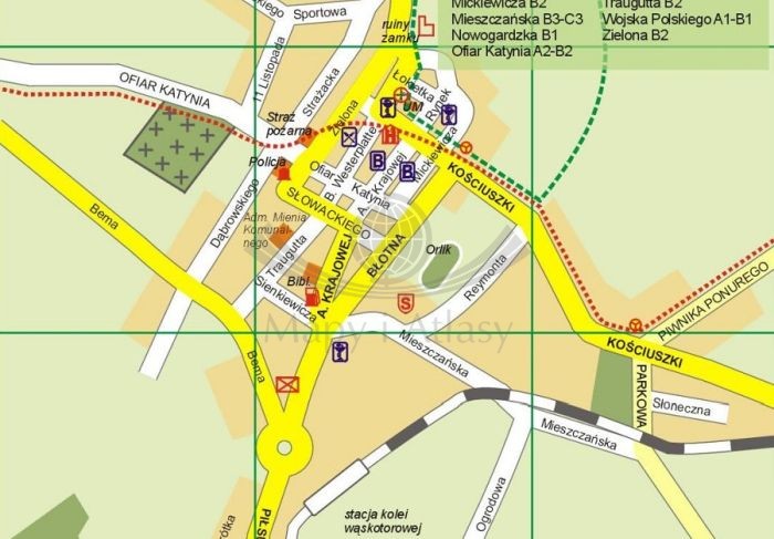 Powiat Łobeski 1:75 000. Mapa turystyczna wydawnictwa Eko-Map. Fragment 3