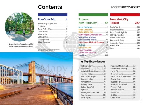 Nowy Jork / New York City. Przewodnik Pocket z planem miasta wydawnictwa Lonely Planet. Spis treści