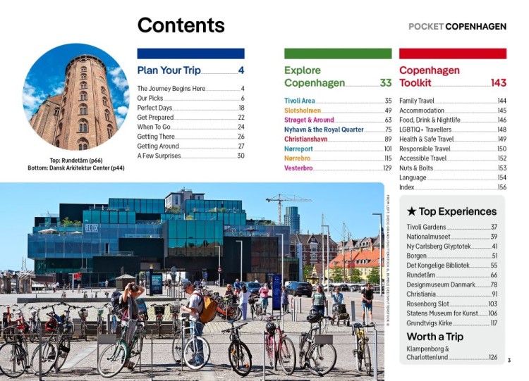 Kopenhaga / Copenhagen. Przewodnik Pocket z mapą wydawnictwa Lonely Planet. Spis treści