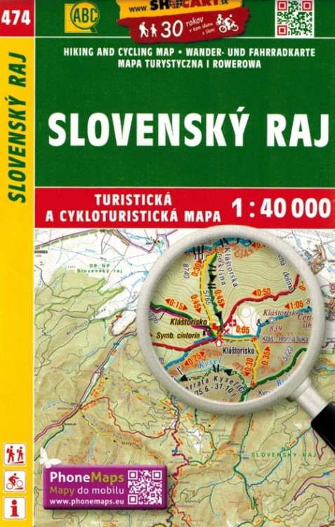 Słowacki Raj 1:40 000. Mapa turystyczna 474 wydawnictwa Shocart. Okładka