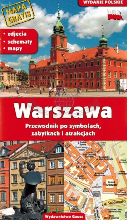 Warszawa. Przewodnik z mapą wydawnictwa Gauss. Okładka