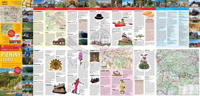 Pieniny i Gorce. Laminowana mapa turystyczna + Miniprzewodnik wydawnictwa ExpressMap. Pierwsza strona
